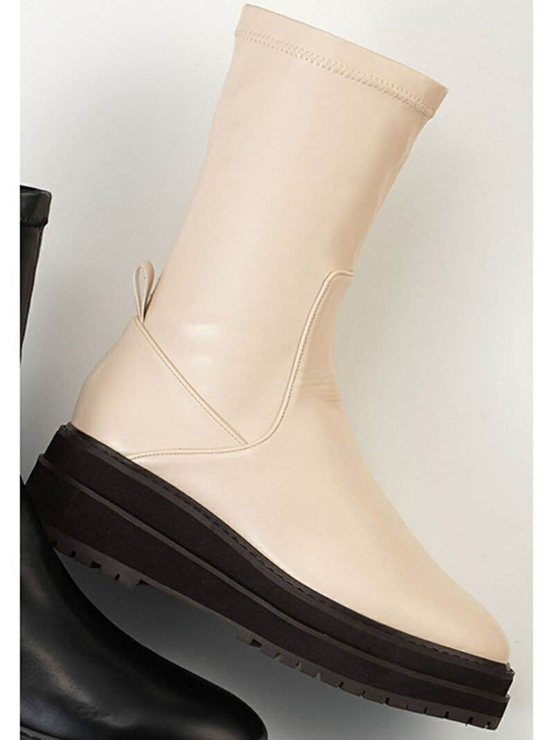 GeeRA ストレッチトラックソールブーツ ジーラ シューズ・靴 ブーツ ホワイト ブラック【送料無料】のサムネイル