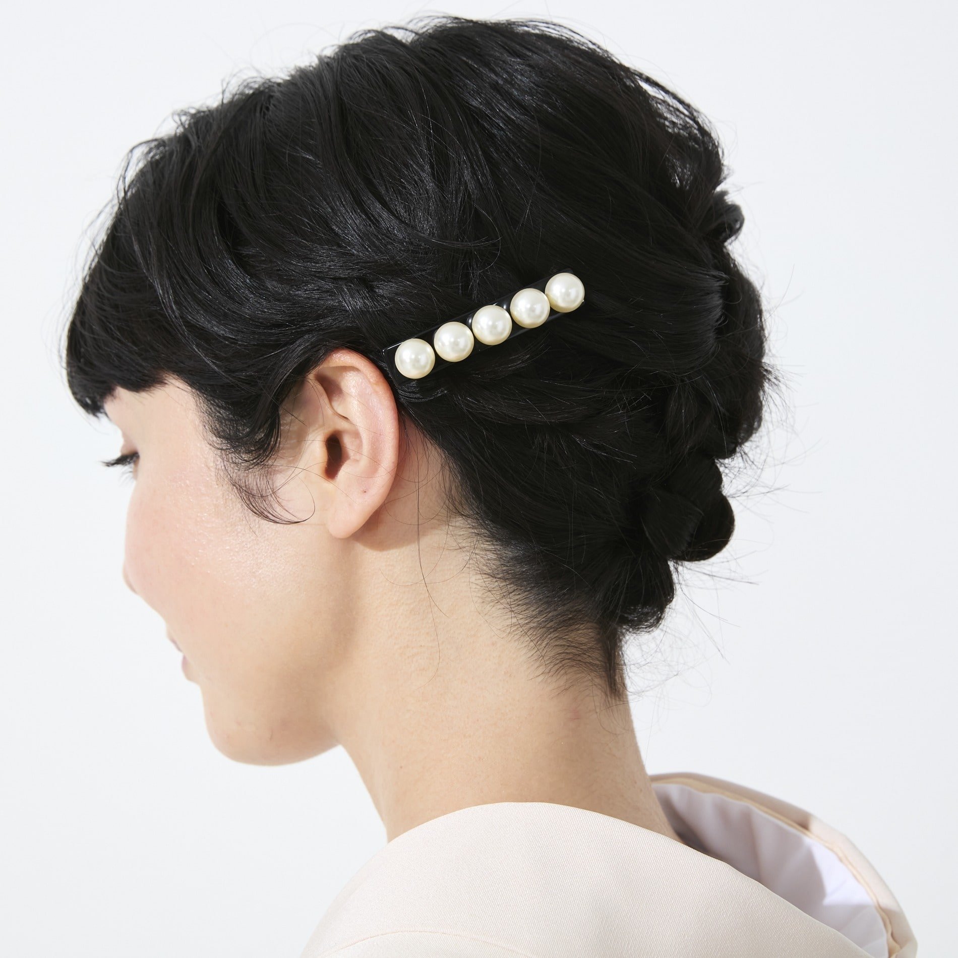 アレクサンドルドゥパリ（バレッタ） ALEXANDRE DE PARIS バレッタ (6 cm) アレクサンドル ドゥ パリ ヘアアクセサリー バレッタ・ヘアクリップ・ヘアピン ベージュ【送料無料】