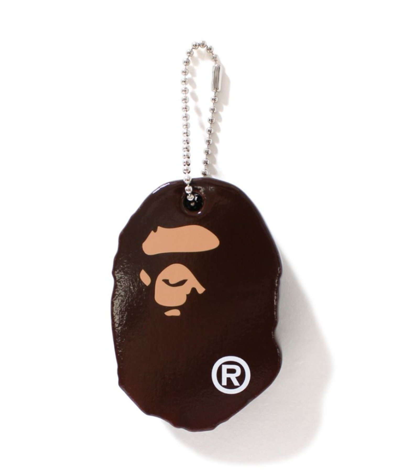 A BATHING APE (M)APE HEAD KEYCHAIN M ア ベイシング エイプ ファッション雑貨 チャーム・キーチェーン ブラウン