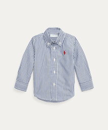 POLO RALPH LAUREN (ベビー)ストライプド コットン ポプリン シャツ ラルフローレン トップス シャツ・ブラウス ネイビー【送料無料】