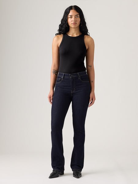 【SALE／20%OFF】Levi's 725(TM) ハイライズ ブーツカット ダークインディゴ リーバイス パンツ ジーンズ・デニムパンツ ブラック【送料無料】