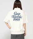 【SALE／40%OFF】GAP (U)GAPロゴ 1/4ジップアップ プルオーバー(ユニセックス) ギャップ トップス スウェット・トレーナー ホワイト グレー ブラック ネイビー【送料無料】