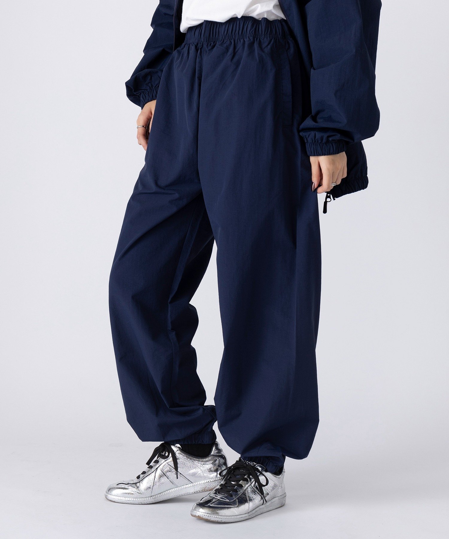United Athle United Athle/コットンライク ナイロントレーニングパンツ 7219 セットアップセブン パンツ その他のパンツ ブラック ネイビー ブラウン