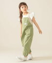BEAMS mini ポケット キャンプ サロペット 2025SS(90~150cm) ビームス ミニ スーツ・フォーマル セットアップスーツ カーキグリーン ...
