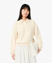 【SALE/30%OFF】LACOSTE スウェットポロシャツ ラコステ トップス スウェット・トレーナー ホワイト【送料無料】