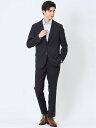 TAKA-Q 軽量メッシュ レギュラーフィット 2ボタン2ピーススーツ チェック紺 【25SS】 メンズ セットアップ ジャケット ビジネス カジュアル 通勤 ...