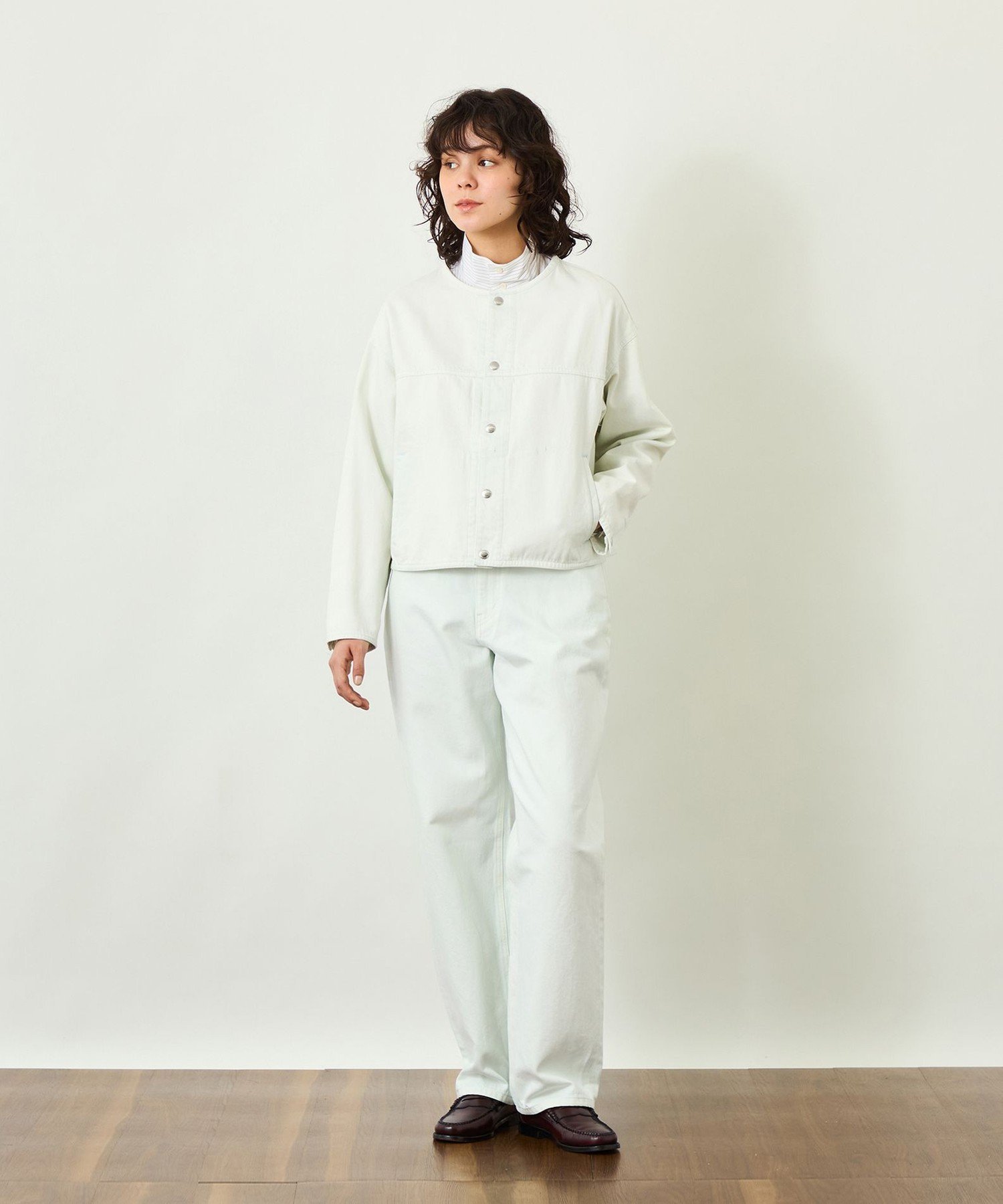 MACKINTOSH PHILOSOPHY 【GREY LABEL】シンチバックワイドデニム マッキントッシュ フィロソフィー パンツ ジーンズ・デニムパンツ グレー ネイビー【送料無料】