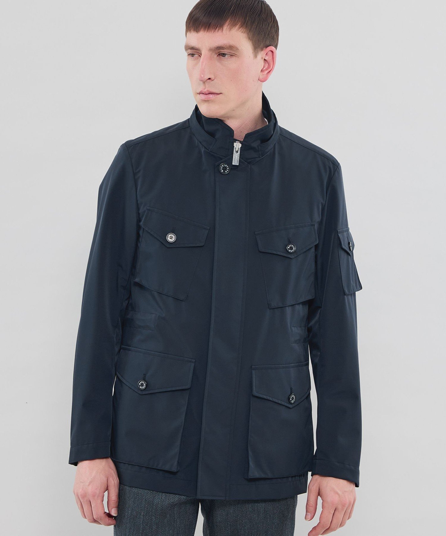 MACKINTOSH LONDON 【BERWICK】フーデットブルゾン マッキントッシュ ロンドン ジャケット・アウター ブルゾン・ジャンパー ネイビー ブルー【送料無料】