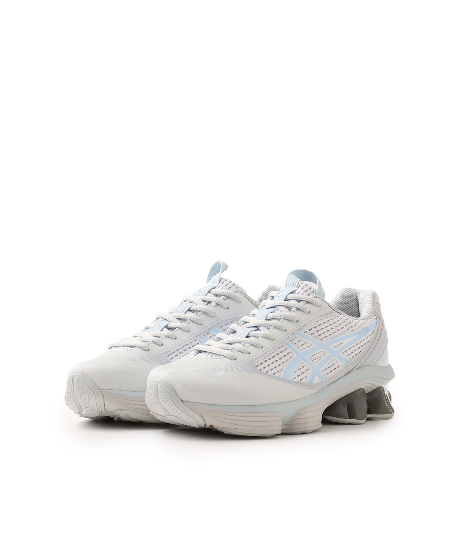 asics US6-S GEL-KINETIC FLUENT GLACIER GREY/SOFT SKY アトモス シューズ・靴 スニーカー グレー