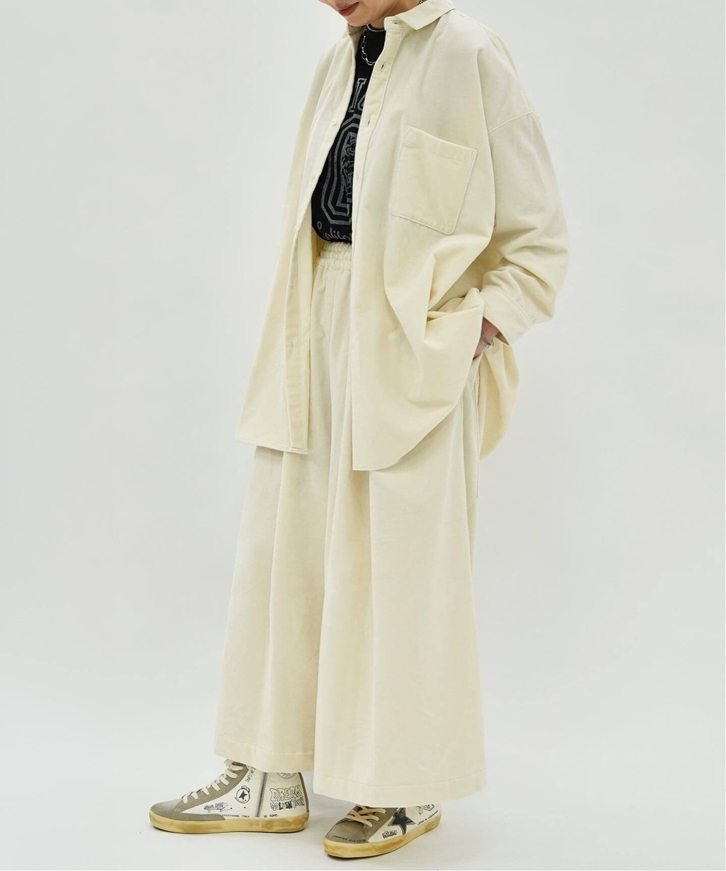 journal standard luxe ベロア シャツ ジャーナルスタンダード ラックス トップス シャツ・ブラウス ホワイト