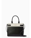 【SALE／65%OFF】kate spade new york ステイシー カラーブロック ミディアム サッチェル ケイトスペードニューヨーク バッグ ハンドバッグ ブラック【送料無料】