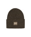 ハフ  帽子 メンズ HUF MELANGE BOX LOGO BEANIE ハフ 帽子 ニット帽・ビーニー ブラウン ブラック【送料無料】