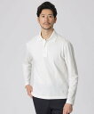 ポール・スチュアート Paul Stuart 「Dress Polo Shirts」 コットンカノコL/Sドレスポロシャツ ポール・スチュアート トップス ポロシャツ ホワイト ネイビー【送料無料】