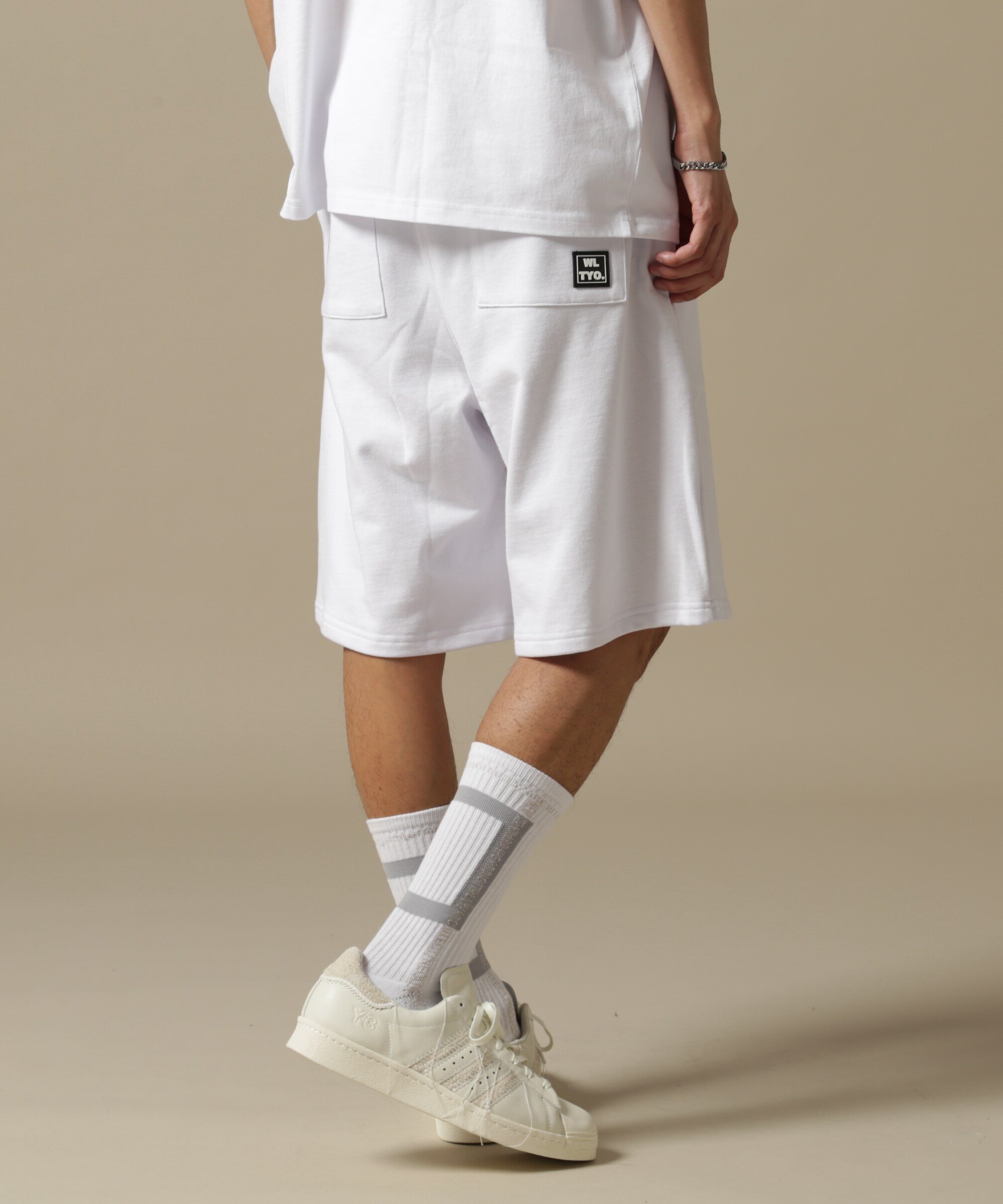 LHP WEB&DEPOT限定/WHITELAND/ホワイトランド/OWL/MINI SILICON SWT SHORTS/スウェットショーツ エルエイチピー パンツ その他のパンツ ホワイト カーキグリーン ブラック