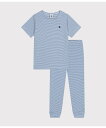 【SALE/30%OFF】PETIT BATEAU 半袖長ズボンパジャマ プチバトー インナー・ルームウェア パジャマ【送料無料】