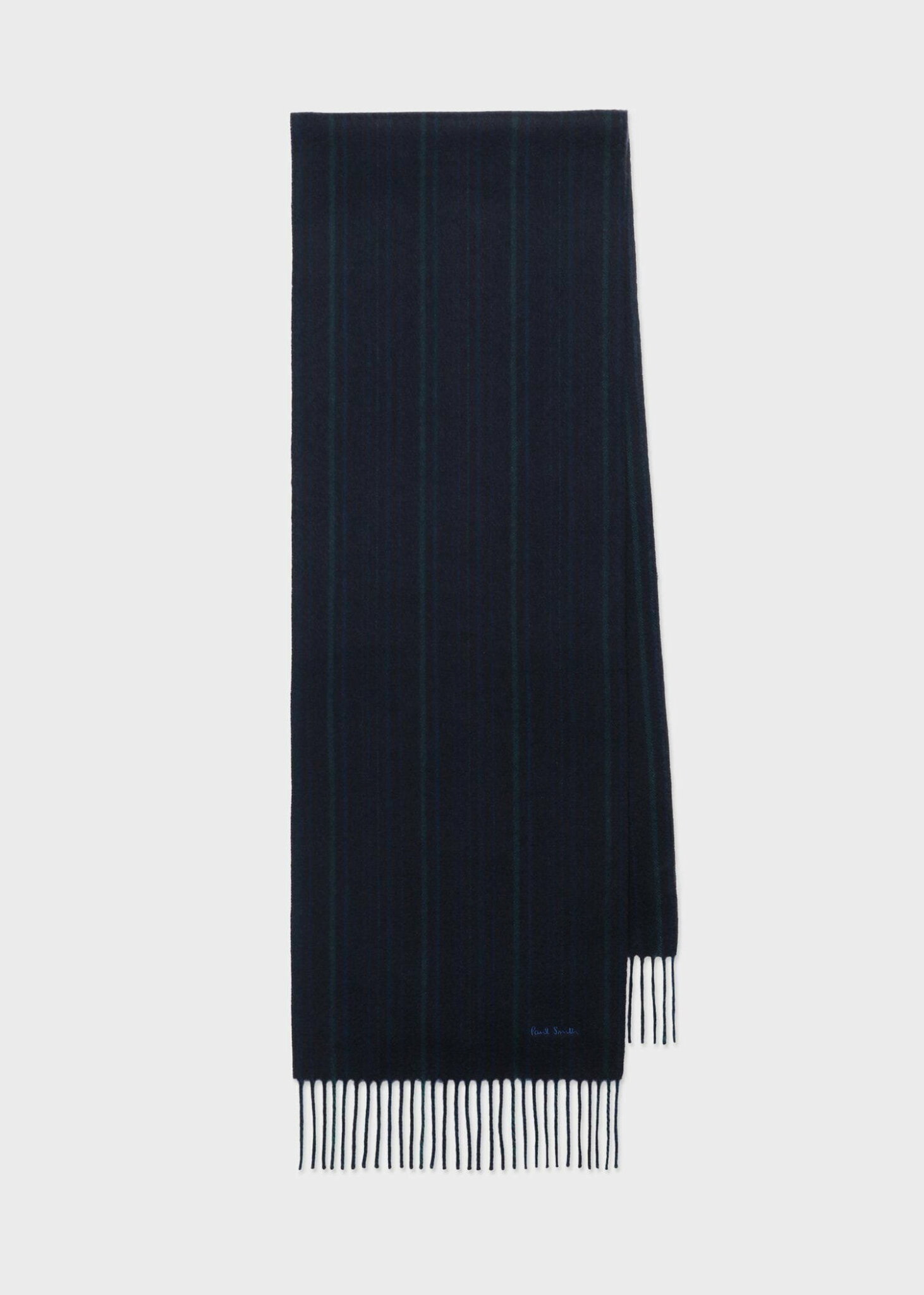 Paul Smith オールオーバーストライプ カシミヤブレンド マフラー ポール・スミス ファッション雑貨 マフラー・ストール・ネックウォーマー ネイビー【送料無料】