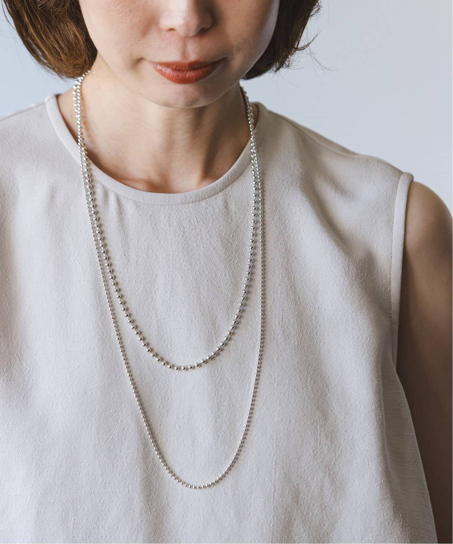 NOBLE 《WEB限定追加6》in mood/インムード MULTIBALL CHAIN-necklace ノーブル アクセサリー・腕時計 ネックレス シルバー【送料無料】