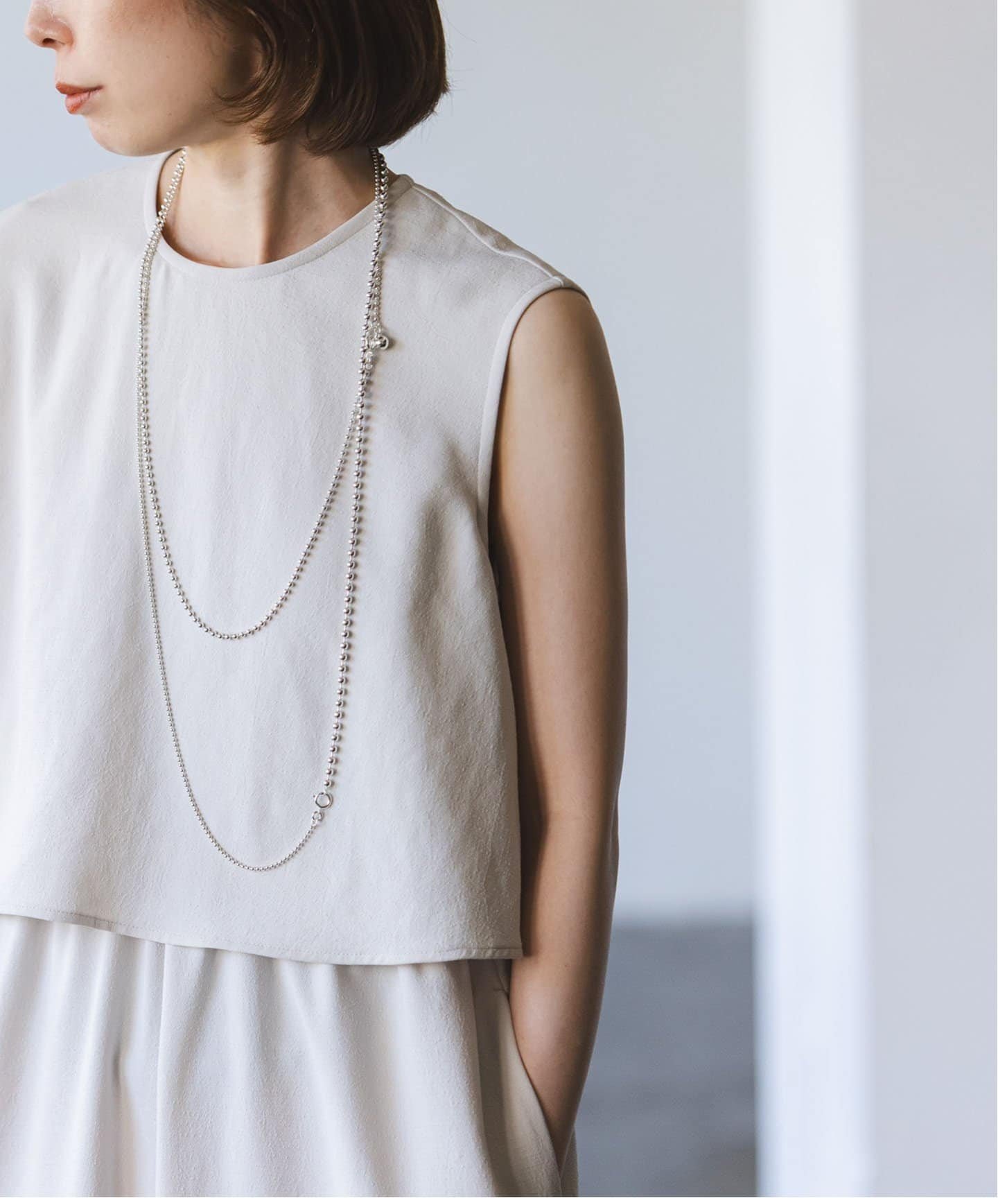 NOBLE 《WEB限定追加6》in mood/インムード MULTIBALL CHAIN-necklace ノーブル アクセサリー・腕時計 ネックレス シルバー【送料無料】