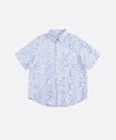 U:UME Tye Dye Broken Stripe Shirt ユーム トップス カットソー・Tシャツ ブルー【送料無料】