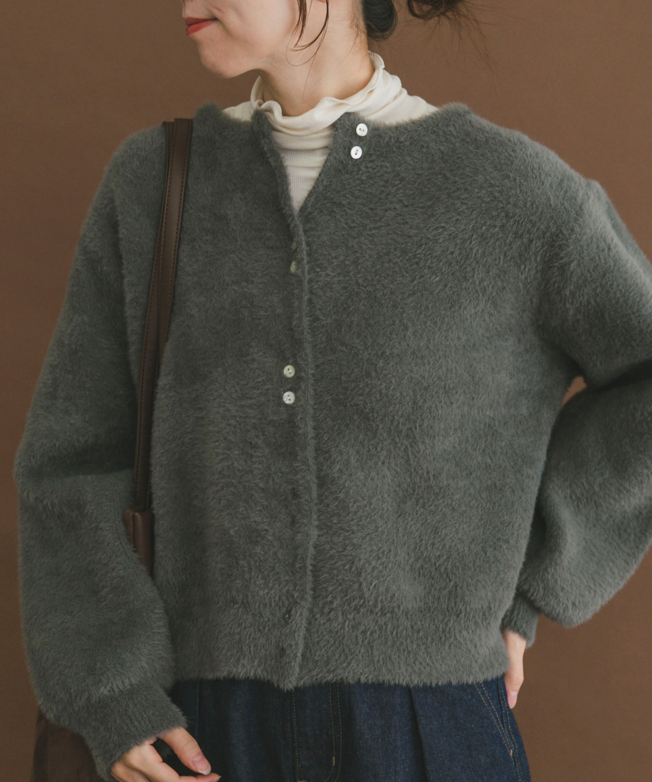 URBAN RESEARCH ITEMS ダブルフェイスニットカーディガン アーバンリサーチアイテムズ トップス カーディガン ベージュ【送料無料】のサムネイル