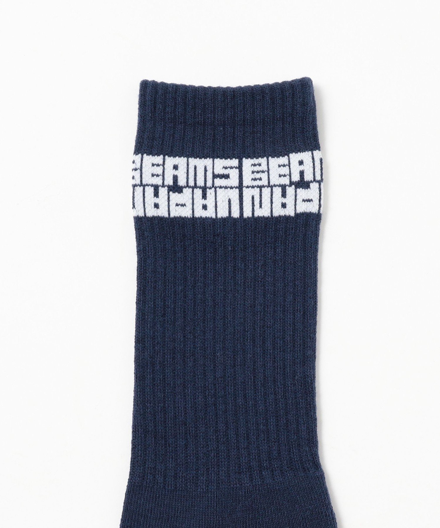 BEAMS JAPAN 【別注】ビームス ジャパン ロゴ ソックス ビームス ジャパン 靴下・レッグウェア 靴下 ホワイト