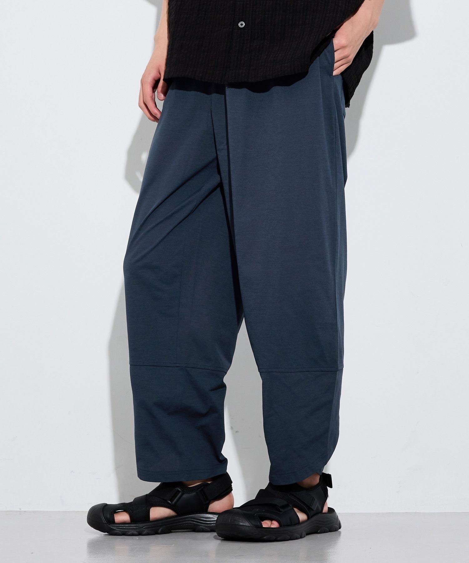 LAKOLE ＜接触冷感＞RXアンクルパンツ ラコレ パンツ その他のパンツ ブラック ネイビー グレー
