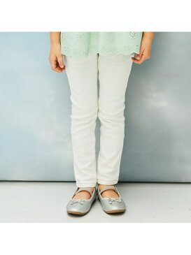【SALE/52%OFF】branshes プレミアムストレッチデニムスキニーパンツ ブランシェス パンツ/ジーンズ フルレングス ブルー ホワイト ネイビー