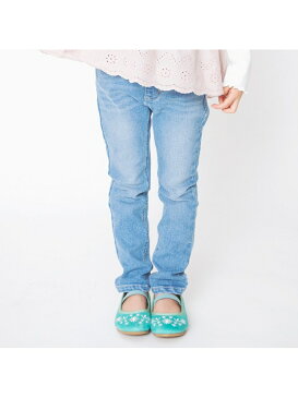 【SALE/52%OFF】branshes プレミアムストレッチデニムスキニーパンツ ブランシェス パンツ/ジーンズ フルレングス ブルー ホワイト ネイビー