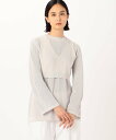 【SALE/73%OFF】COMME CA 【 ツインニット】コットンダルストレッチ コムサ トップス アンサンブル ブラック グリーン グレー【送料無料】