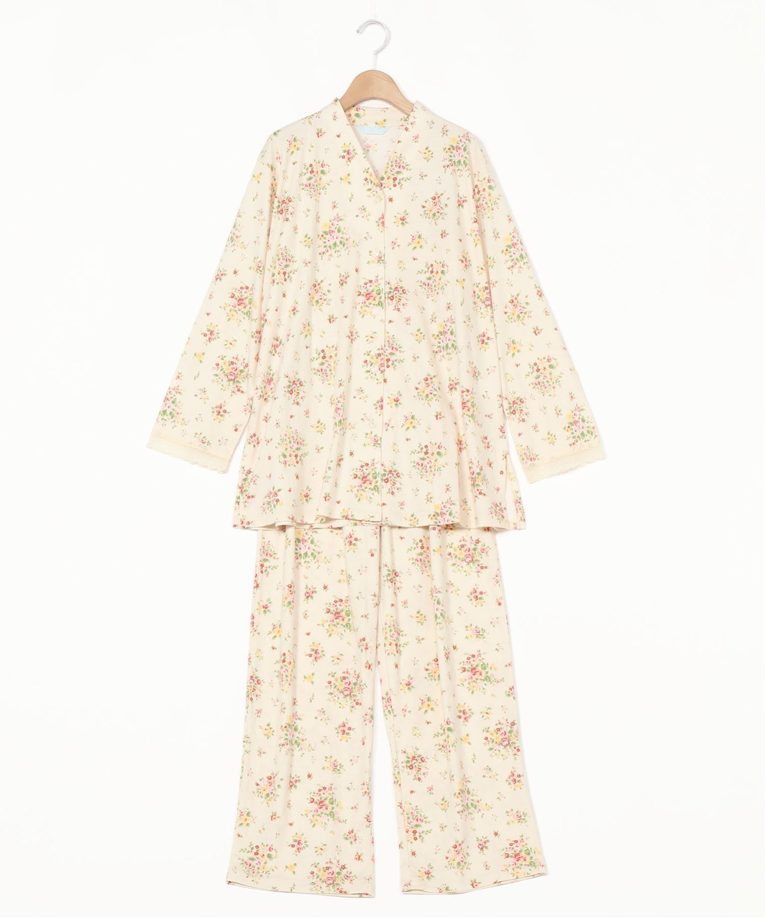 【SALE/30%OFF】KID BLUE (W)24ローズブーケN 長袖パジャマ キッドブルー インナー・ルームウェア パジャマ ホワイト ブルー【送料無料】