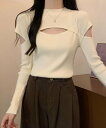 【SALE/20%OFF】Jasmine Grandiflorum 【Jasmine】タートルネック胸あきデザインニットプルオーバー アイモハ トップス ニット...