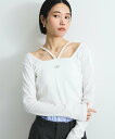 【SALE/50%OFF】VICKY ホルターネックショートロンT≪洗濯機で洗える≫ ビッキー トップス カットソー・Tシャツ ブラック グレー ホワイト