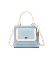 【SALE/10%OFF】MERCURYDUO 【MERCURYDUO】デニムコンビ フラップハンドバッグ スタイルコード バッグ ハンドバッグ ネイビー【送料...