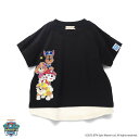 【SALE/10%OFF】branshes 【PAW PATOROL(パウ・パトロール)】キャラクタープリント半袖Tシャツ ブランシェス トップス カットソー・Tシャツ ベージュ ブラック
