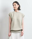 【SALE/50%OFF】UNITED ARROWS ラメ ノースリーブ スウェット ニット ユナイテッドアローズ アウトレット トップス ニット ゴールド【送料無料】