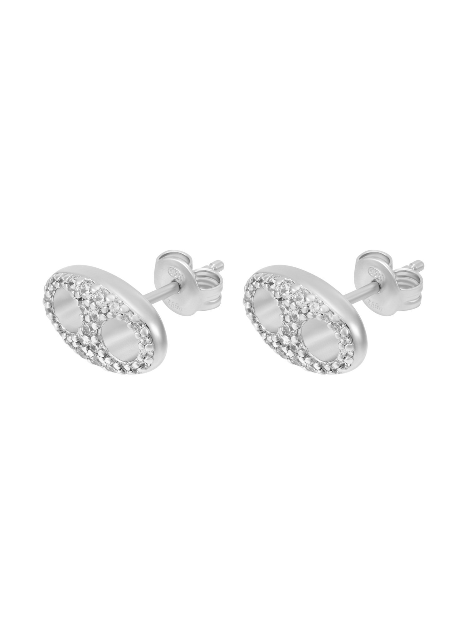 EMPORIO ARMANI エンポリオ・アルマーニ アクセサリー レディース ピアス シルバー...