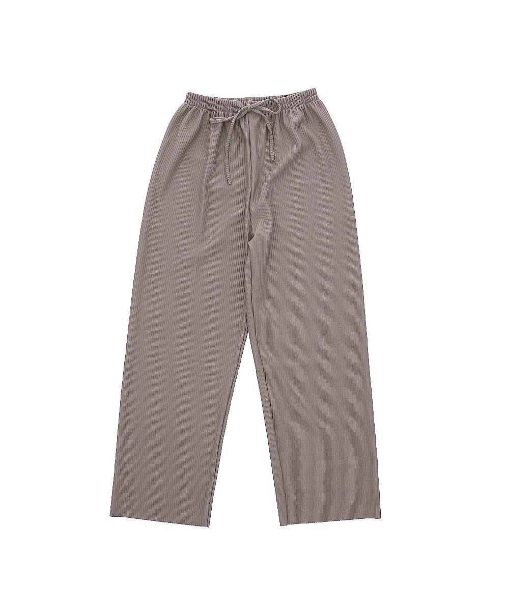 BACKYARD FAMILY リブパンツ ローラ パンツ その他のパンツ ブラック グレー