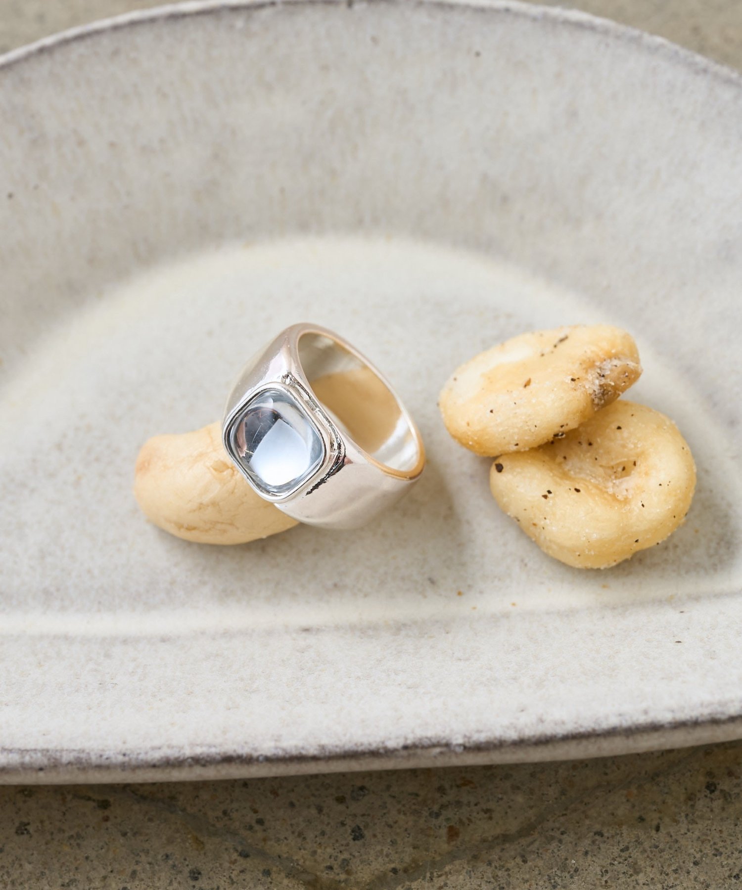 Discoat 【amulle by DISCOAT】マーブルインセットワイドリング ディスコート アクセサリー・腕時計 リング・指輪 ブラウン ブラック