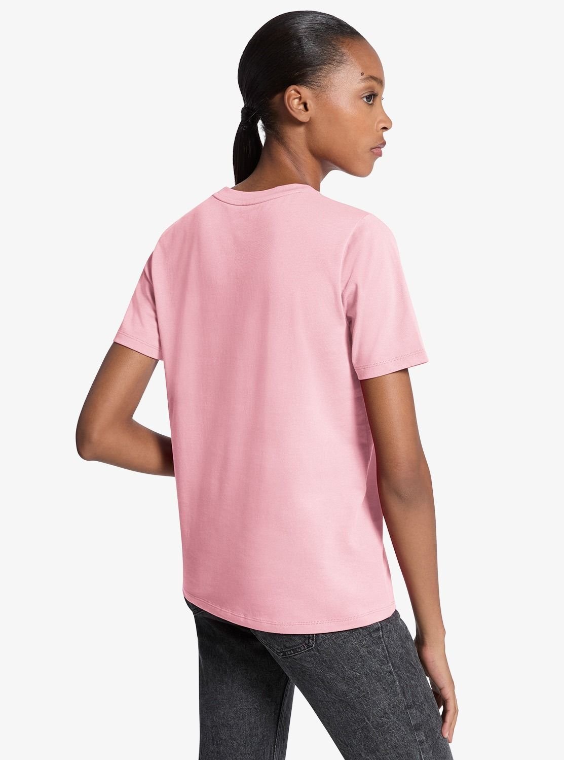 シークイン ロゴ クラシック Tシャツ マイケルコース マイケル・コース トップス カットソー・Tシャツ ピンク