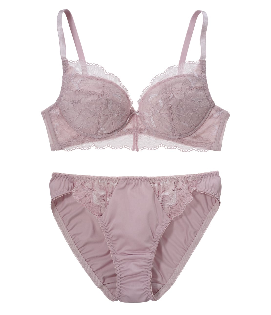 【SALE/15%OFF】PEACH JOHN 【ノンワイヤー】スリットレースノンワイヤーブラジャー&ショーツセットりらこれ ピーチ・ジョン インナー・ルームウ...