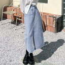 【SALE/30%OFF】miniministore デニムスカート スリット タイトスカート ミニミニストア スカート ミニスカート ブルー グレー
