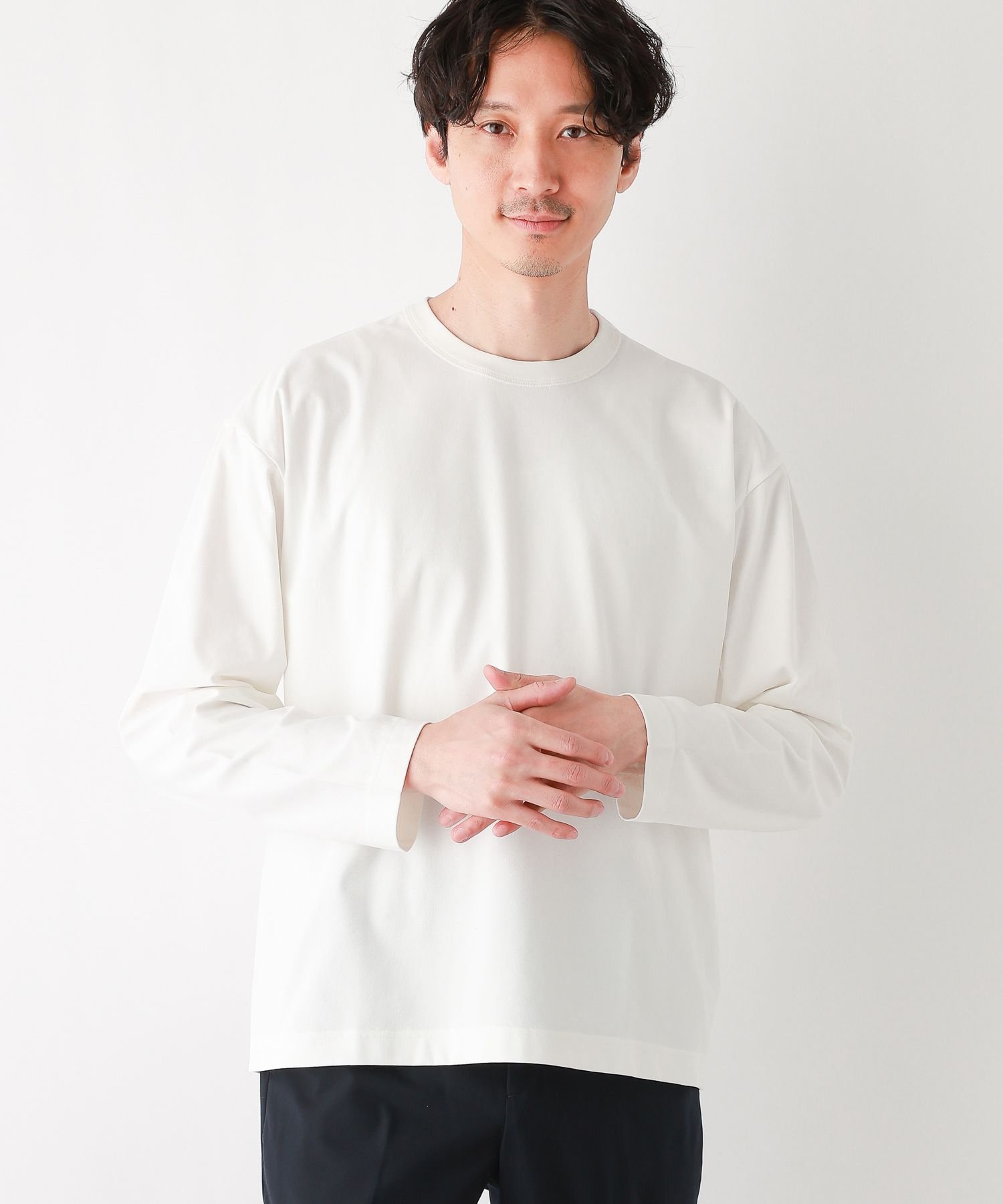 楽天Rakuten Fashion【SALE／46％OFF】GLOBAL WORK サラサラ快適DRY TEE長袖/986875 グローバルワーク トップス カットソー・Tシャツ ホワイト ブラック