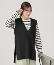 【SALE/20%OFF】SHOO・LA・RUE 【体型カバー】軽くて柔らかいスポンディッシュ チュニックベスト シューラルー トップス ベスト・ジレ ベージュ...
