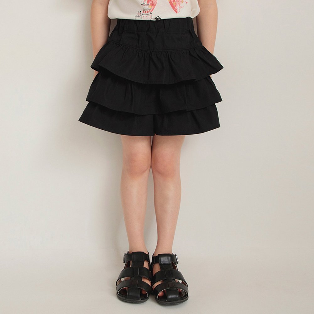 branshes フリルスカート風ショートパンツ ブランシェス パンツ その他のパンツ ブラック ベージュのサムネイル