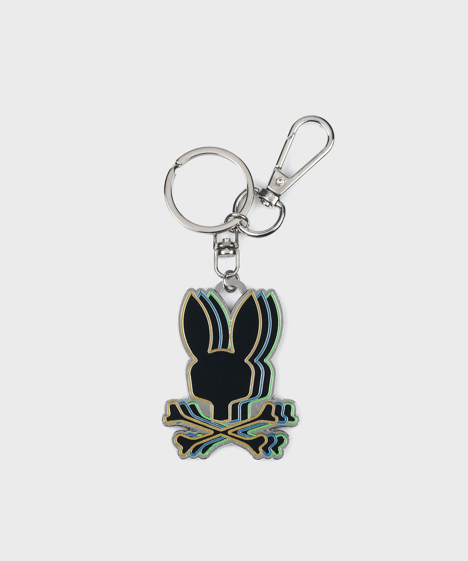Psycho Bunny バニーモチーフ マルチカラー キーリング サイコバニー ファッション雑貨 その他のファッション雑貨 イエロー【送料無料】