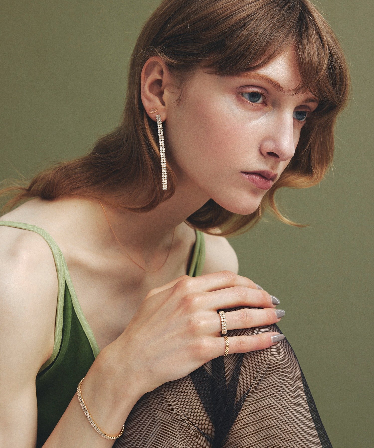 Rakuten Fashionのles bon bon les bon bon/princess double long pierce gold BOB607 セットアップセブン アクセサリー・腕時計 ピアス ゴールド【送料無料】｜アングル2