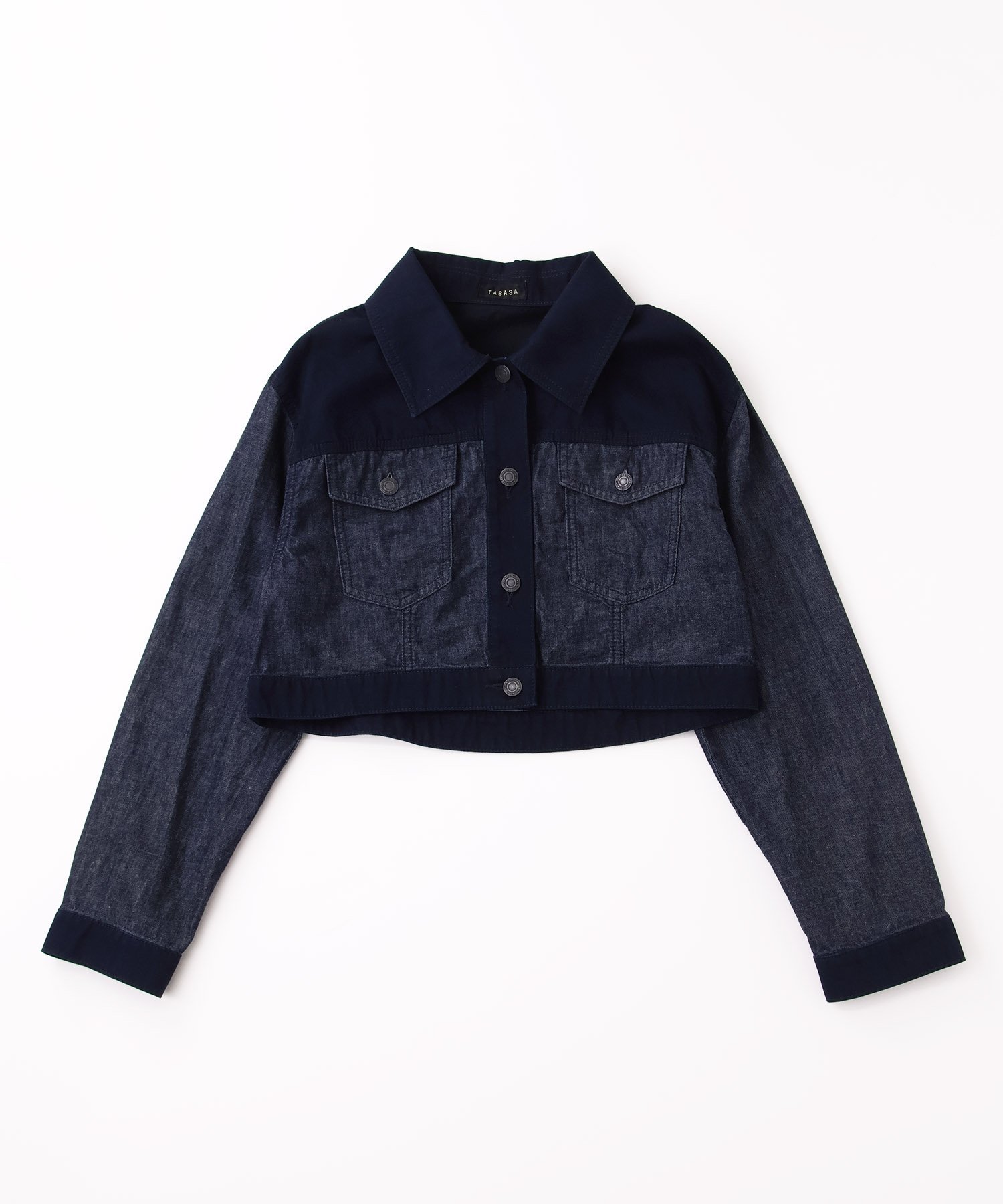 【SALE/60%OFF】TABASA 6.5ozムラ糸デニムジャケット タバサ ジャケット・アウター テーラードジャケット・ブレザー ブルー【送料無料】