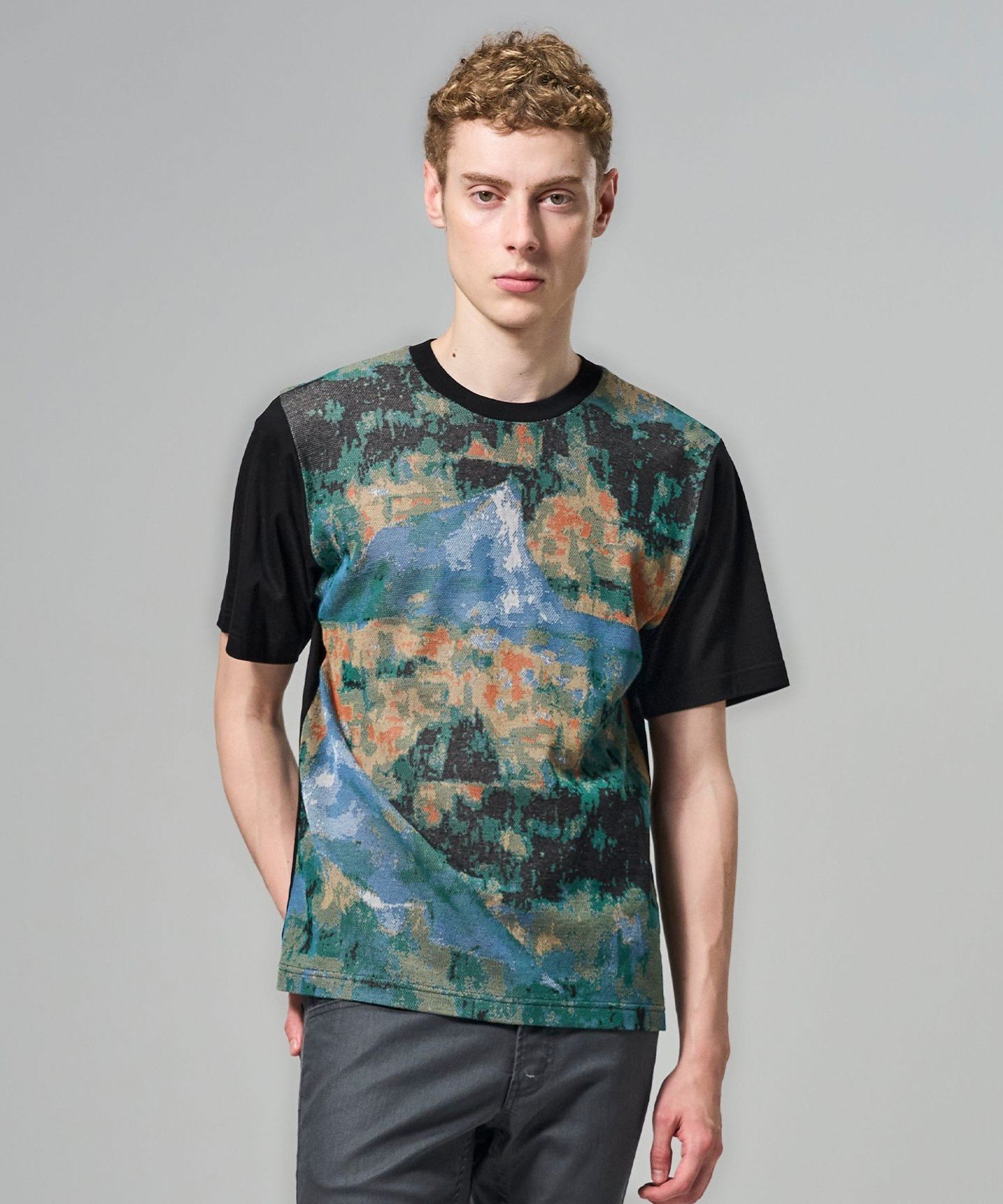 JOSEPH HOMME 【新柄】アートジャガードニットブロック クルーネック ジョゼフ オム トップス カットソー・Tシャツ【送料無料】