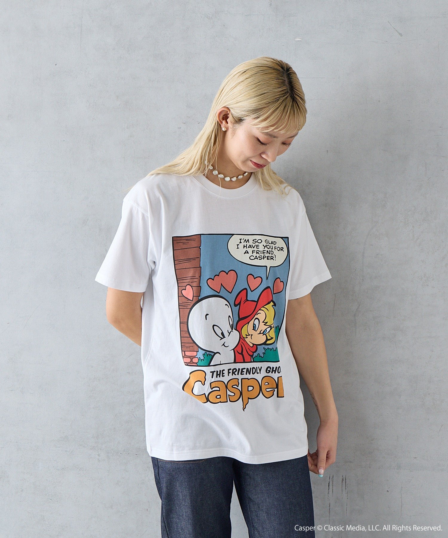 BIRTHDAY BAR BIRTHDAY BAR/Casper/Tシャツ バースデイバー トップス その他のトップス ホワイト