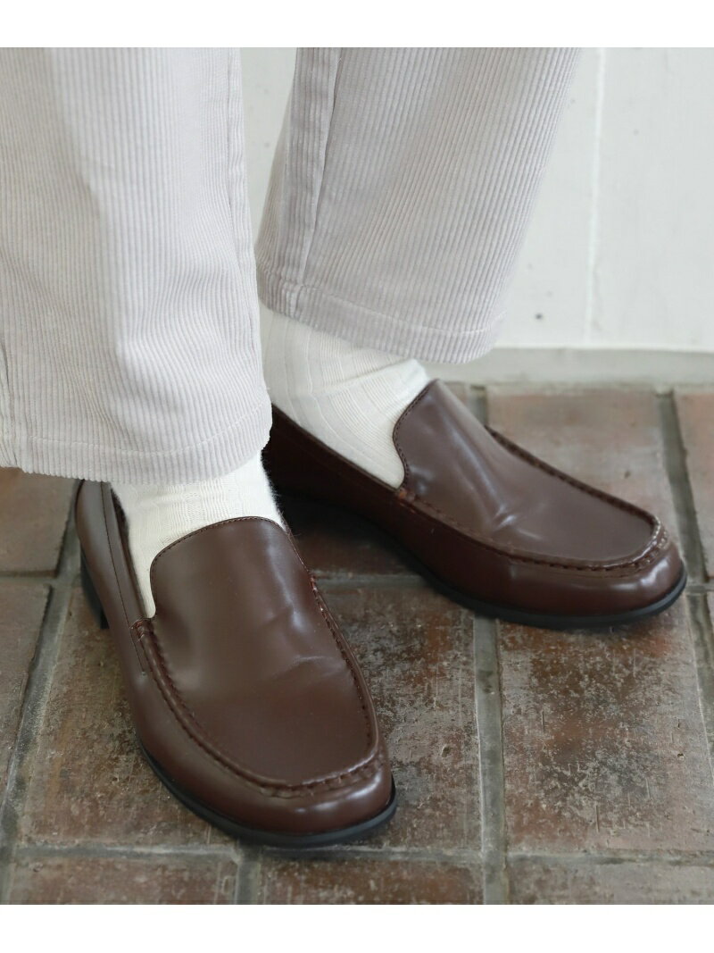 【SALE／35%OFF】LAKOLE (M)モカシンスリップオン ラコレ シューズ・靴 レースアップ・ドレスシューズ ブラウン ブラックのサムネイル